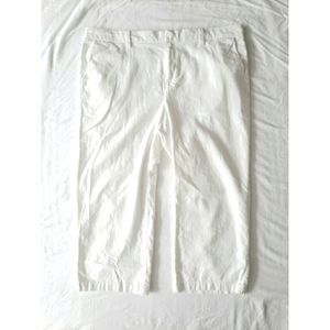 Tommy Hilfiger white wide-leg Capri pants 16